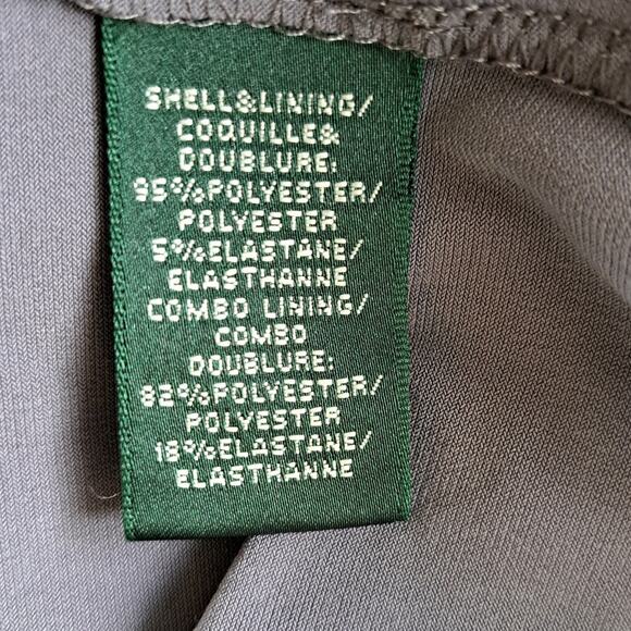 NEW Lauren RALPH LAUREN Gray Sequin Cocktail Dress Size 14 Long Sleeve Sheath - Picture 9 of 9